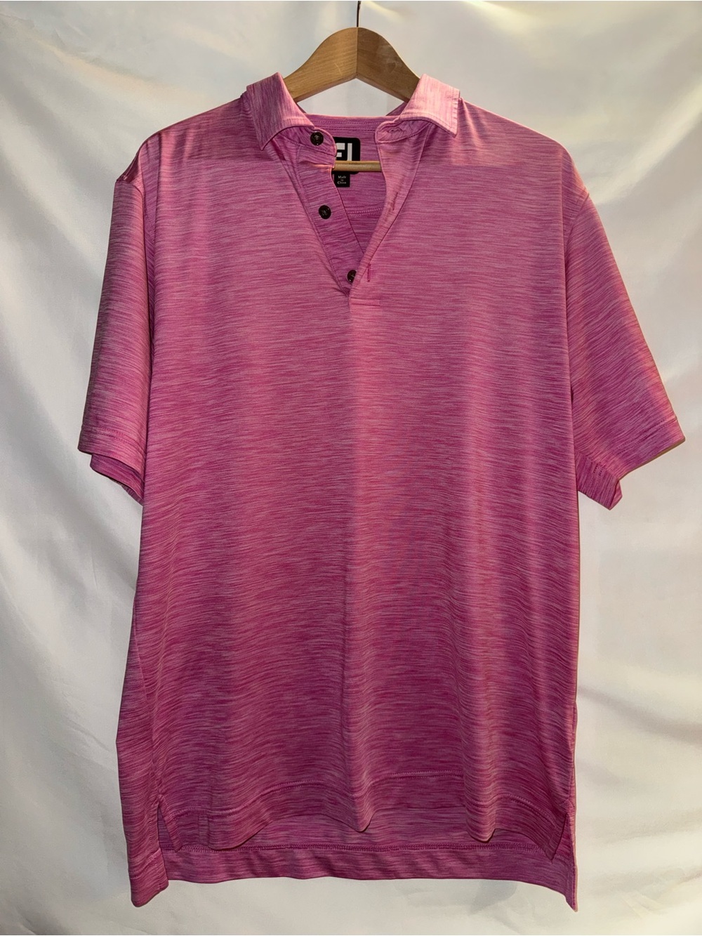 FootJoy Men's Pink Short-Sleeve Polo SZ M